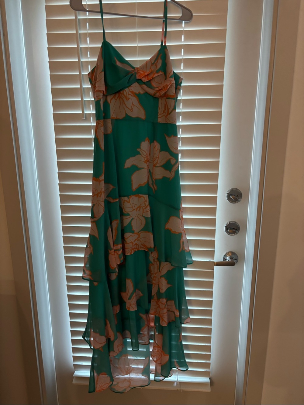 Hutch Turquoise Chiffon Dress